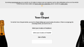 What Veuveclicquot.com website looked like in 2018 (6 years ago)
