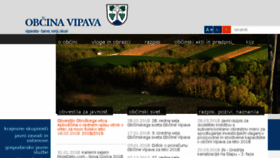 What Vipava.si website looked like in 2018 (6 years ago)