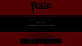 What Vamp.com website looked like in 2018 (6 years ago)