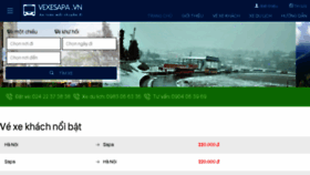 What Vexesapa.vn website looked like in 2018 (6 years ago)