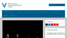 What Vealeentrepreneurs.org website looked like in 2018 (6 years ago)
