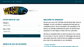 What Vanagain.com website looked like in 2018 (6 years ago)