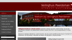 What Veilinghuispeerdeman.nl website looked like in 2018 (6 years ago)