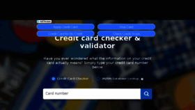What Validate.creditcard website looked like in 2018 (6 years ago)