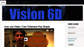 What Vision6d.com website looked like in 2018 (6 years ago)