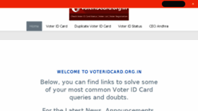 What Voteridcard.org.in website looked like in 2018 (6 years ago)