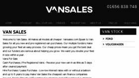 What Vansales.com website looked like in 2018 (6 years ago)