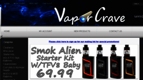 What Vaporcrave.com website looked like in 2018 (6 years ago)
