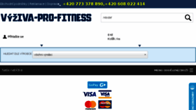 What Vyziva-pro-fitness.cz website looked like in 2018 (6 years ago)