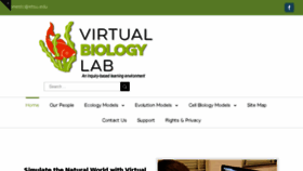 What Virtualbiologylab.org website looked like in 2018 (6 years ago)