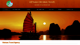 What Vietnamoriginaltravel.com website looked like in 2018 (6 years ago)