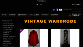 What Vintagewardrobe.ro website looked like in 2018 (6 years ago)