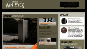 What Van-eyck.be website looked like in 2018 (6 years ago)