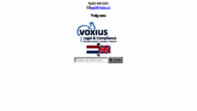 What Voxius.nl website looked like in 2018 (6 years ago)