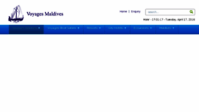 What Voyagesmaldives.com website looked like in 2018 (6 years ago)