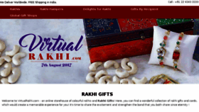 What Virtualrakhi.com website looked like in 2018 (6 years ago)