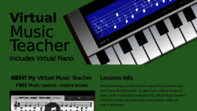 What Virtualmusicteacher.com website looked like in 2018 (6 years ago)