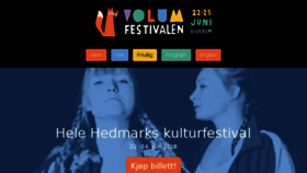 What Volumfestivalen.no website looked like in 2018 (6 years ago)