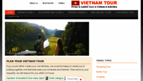 What Vietnamtour.com website looked like in 2018 (6 years ago)