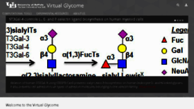 What Virtualglycome.org website looked like in 2018 (6 years ago)