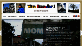 What Vivaecuador.no website looked like in 2018 (6 years ago)