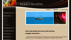 What Voyages-terressacrees.com website looked like in 2018 (6 years ago)