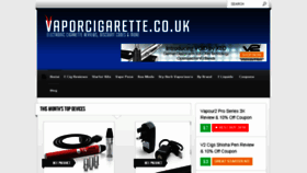 What Vaporcigarette.co.uk website looked like in 2018 (6 years ago)