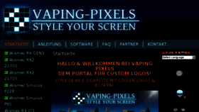 What Vaping-pixels.com website looked like in 2018 (6 years ago)