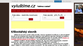 What Vylustime.cz website looked like in 2018 (6 years ago)