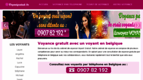 What Voyantgratuit.be website looked like in 2018 (7 years ago)