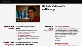 What Vallis.org website looked like in 2018 (6 years ago)