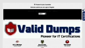 What Validdumps.com website looked like in 2018 (6 years ago)