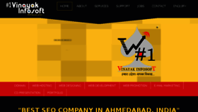 What Vinayakinfosoft.com website looked like in 2018 (6 years ago)