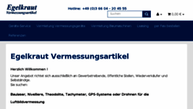 What Vermessungsartikel.de website looked like in 2018 (5 years ago)