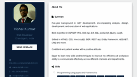 What Vishalk.com website looked like in 2018 (7 years ago)