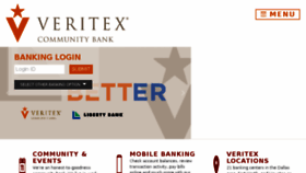 What Veritexbank.com website looked like in 2018 (6 years ago)