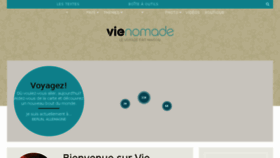 What Vie-nomade.com website looked like in 2018 (6 years ago)