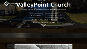 What Valleypointchurch.com website looked like in 2018 (6 years ago)
