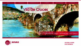 What Viladecruces.gal website looked like in 2018 (6 years ago)