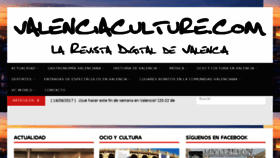 What Valenciaculture.com website looked like in 2018 (6 years ago)