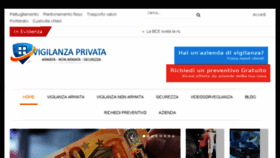What Vigilanza-privata.it website looked like in 2018 (6 years ago)