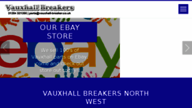 What Vauxhall-breaker.co.uk website looked like in 2018 (6 years ago)