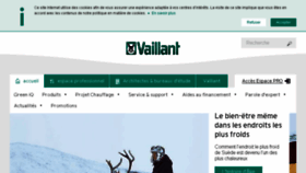 What Vaillant.fr website looked like in 2018 (5 years ago)