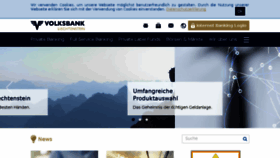 What Volksbank.li website looked like in 2018 (5 years ago)