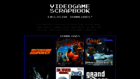 What Videogamescrapbook.com website looked like in 2018 (6 years ago)