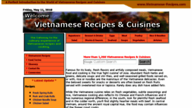 What Vietnamese-recipes.com website looked like in 2018 (5 years ago)