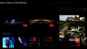 What Vallhala-streaming.com website looked like in 2018 (5 years ago)
