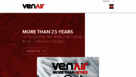 What Venair.com website looked like in 2018 (5 years ago)