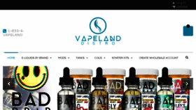 What Vapeland.co website looked like in 2018 (5 years ago)