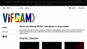 What Vifgam.com website looked like in 2018 (5 years ago)